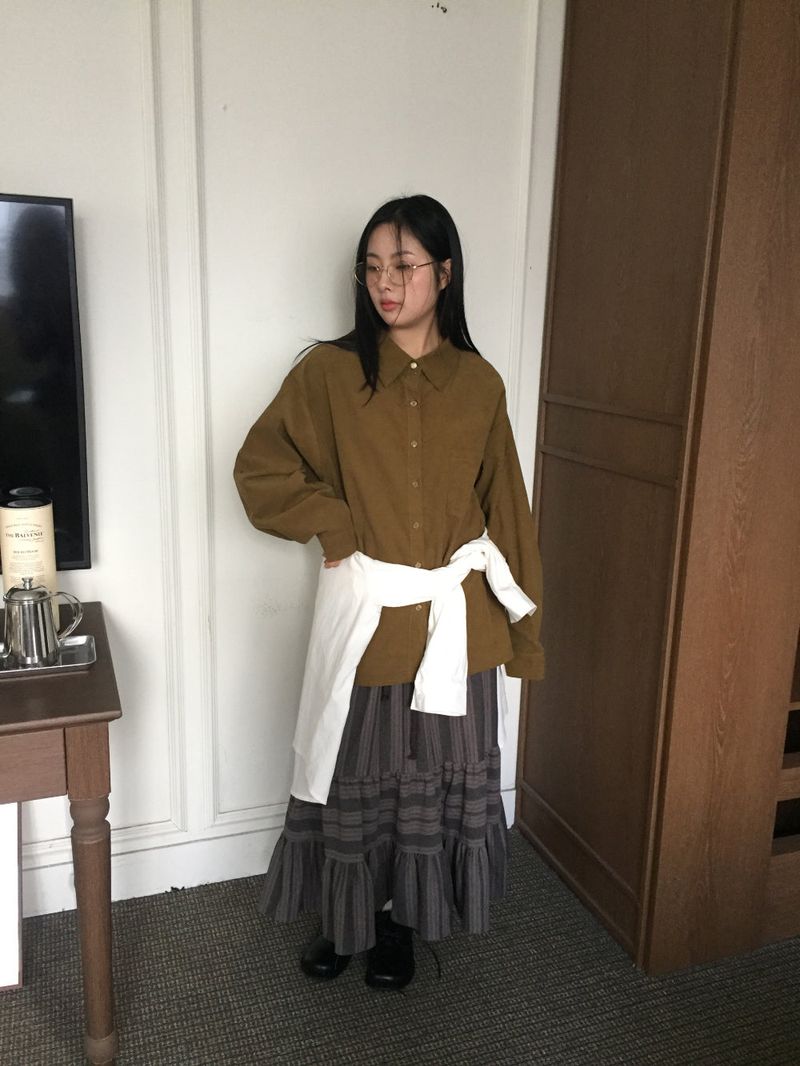 [MD Pick]Winder Stripe Skirt (1color)