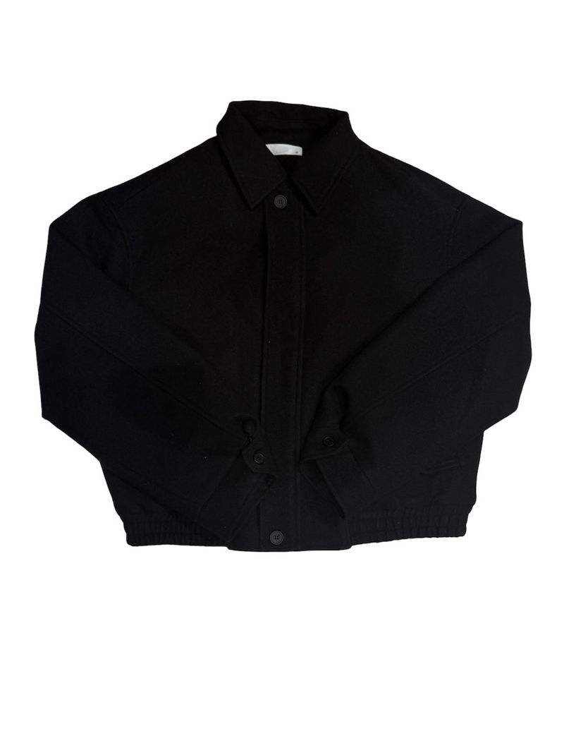 Span Harrington Cropped Wool Jacket (2 Colors)