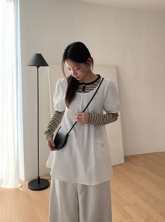 Etnu Embo Pocket Short Sleeve One Piece