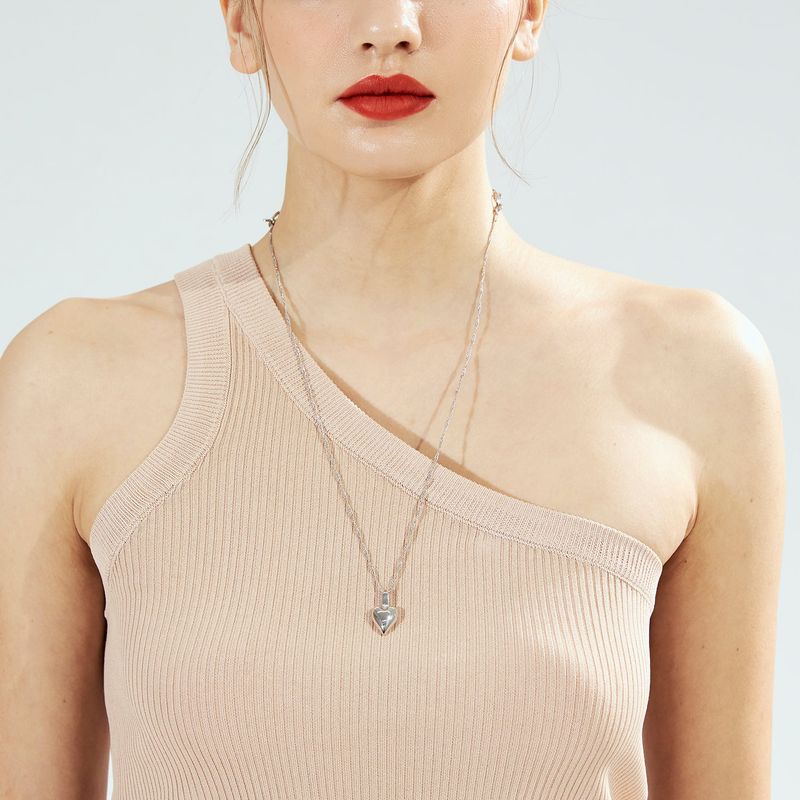 Viollina（ビオリーナ）の「Dreamy Heart Necklace_Silver（Accessories）」