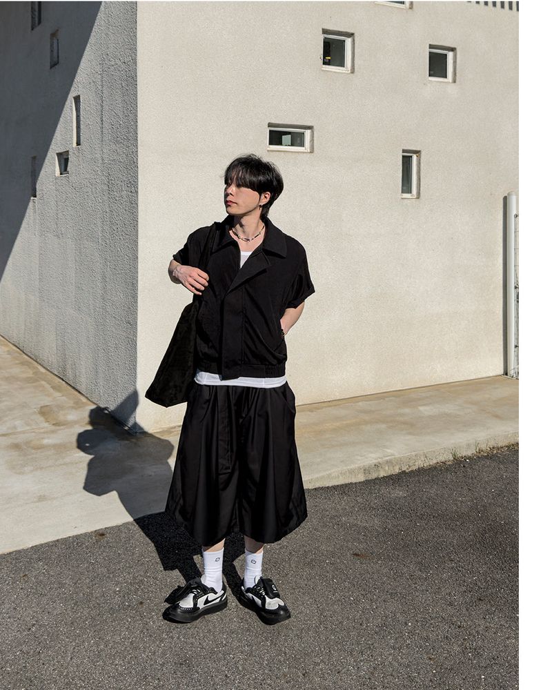 Koz Belted Bermuda Slacks