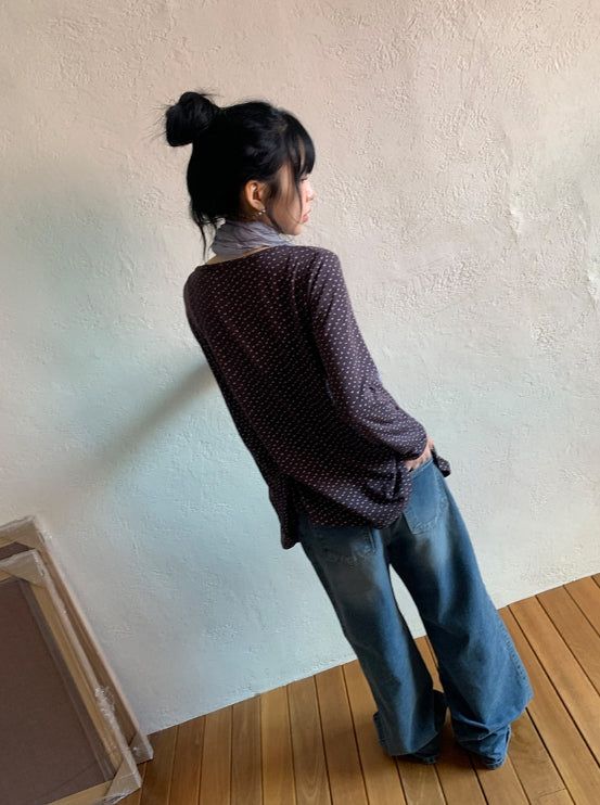 Maxs Basic Wide Bootcut Denim Pants