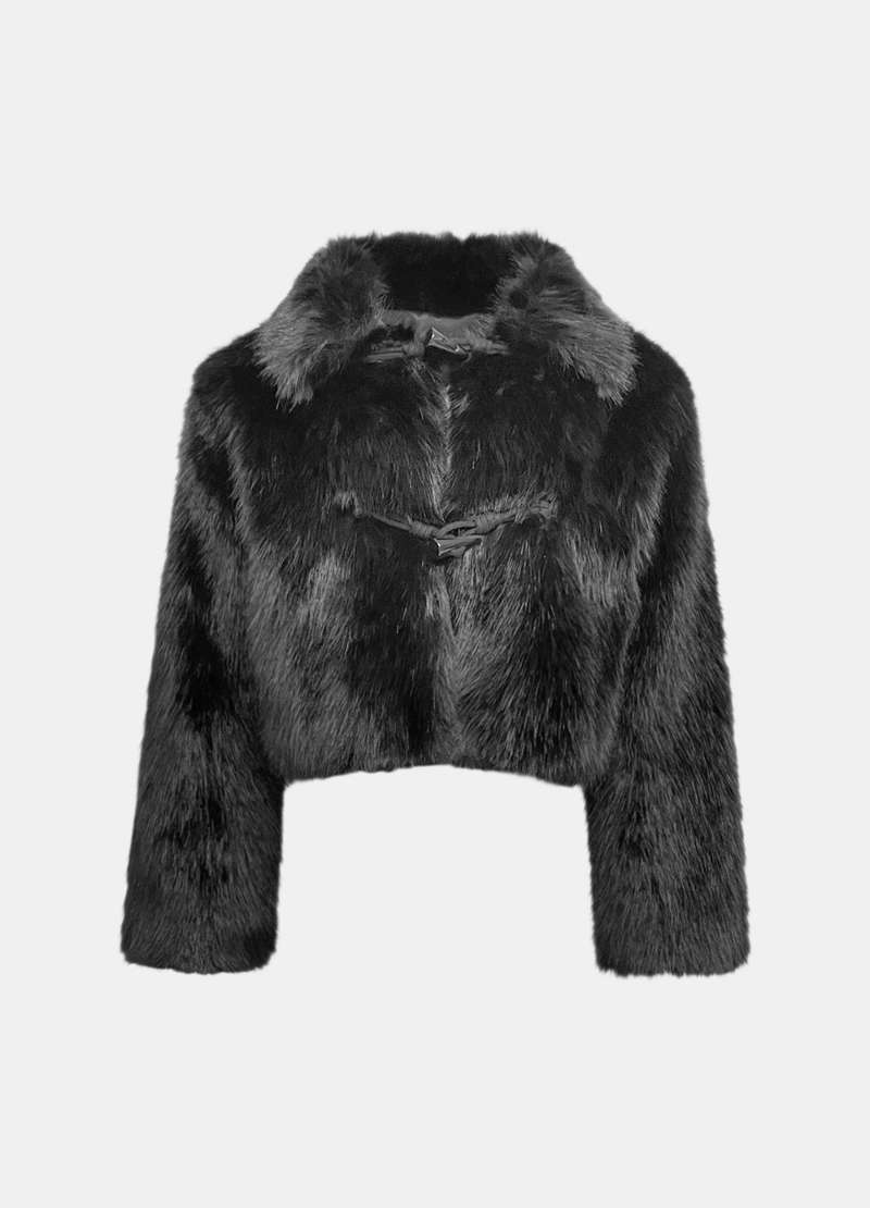Luna Toggle Fur Crop Jacket