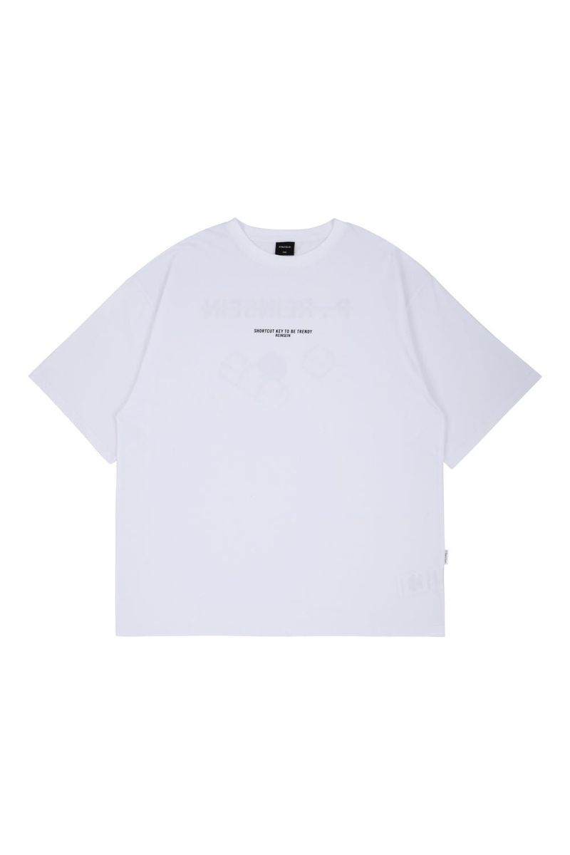 P:ReinSein（レインセイン）の「White Keyboard Overfit T-shirt（Tops）」