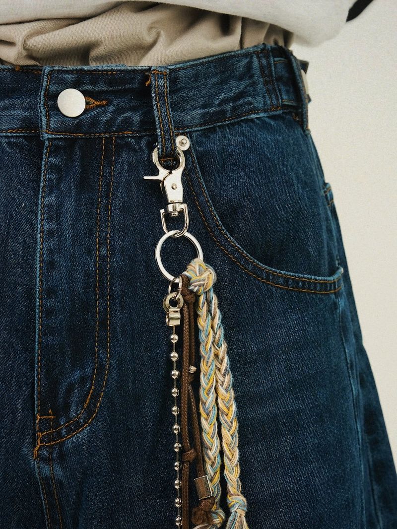 BD Side Button Balloon Denim Pants
