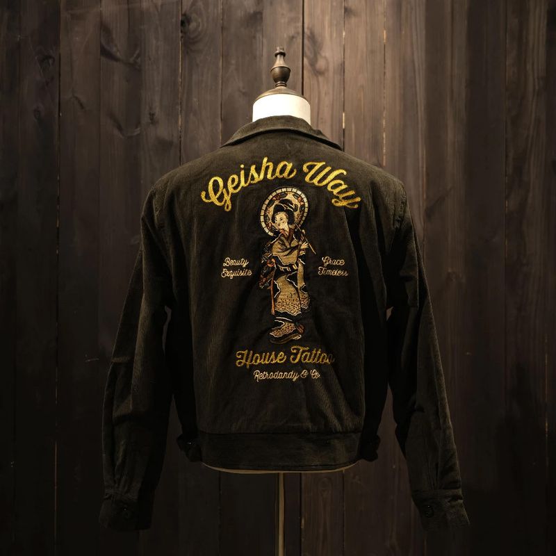 GANGPIE.CLUB（ガンパイクラブ）の「RD Corduroy Jacket Geisha by House Tattoo（Jackets/Outerwear）」