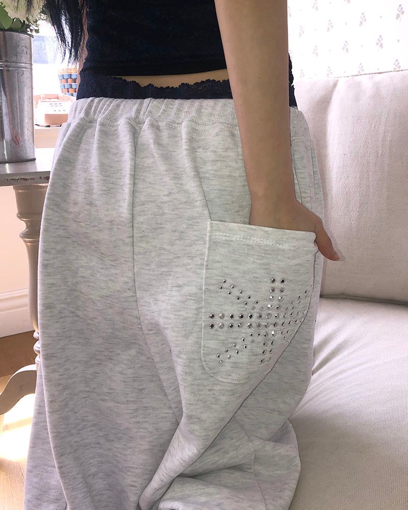 Hanon Studded Wide Training Pants