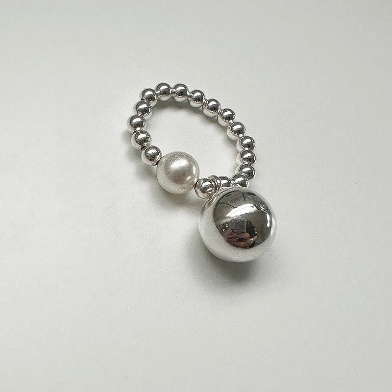 [925silver] Big ball ring