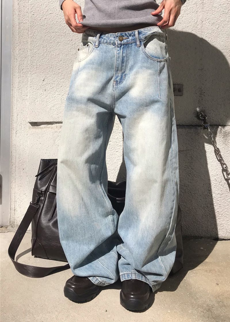  DART WIDE WASHING DENIM