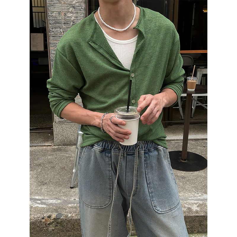 [S/S] Linen golgi round neck cardigan (4color)