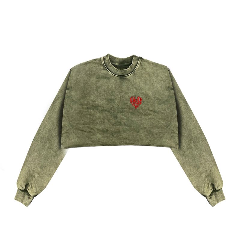 MAISONCASANOVA（メゾンカサノバ）の「God Loves You Cropped Vintage Sweat（Tops）」