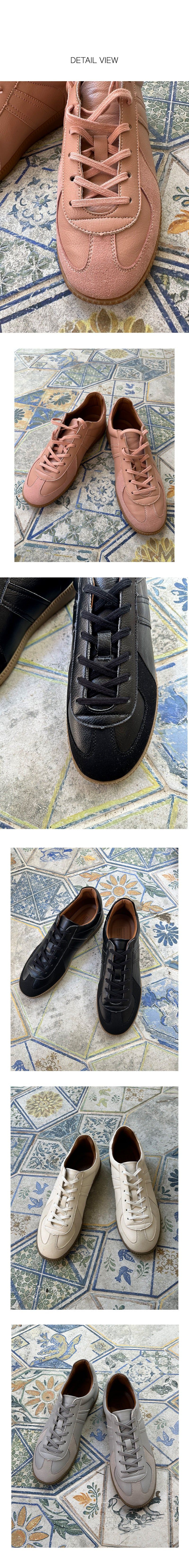 [HANDMADE] Daily round sneakers(4color)