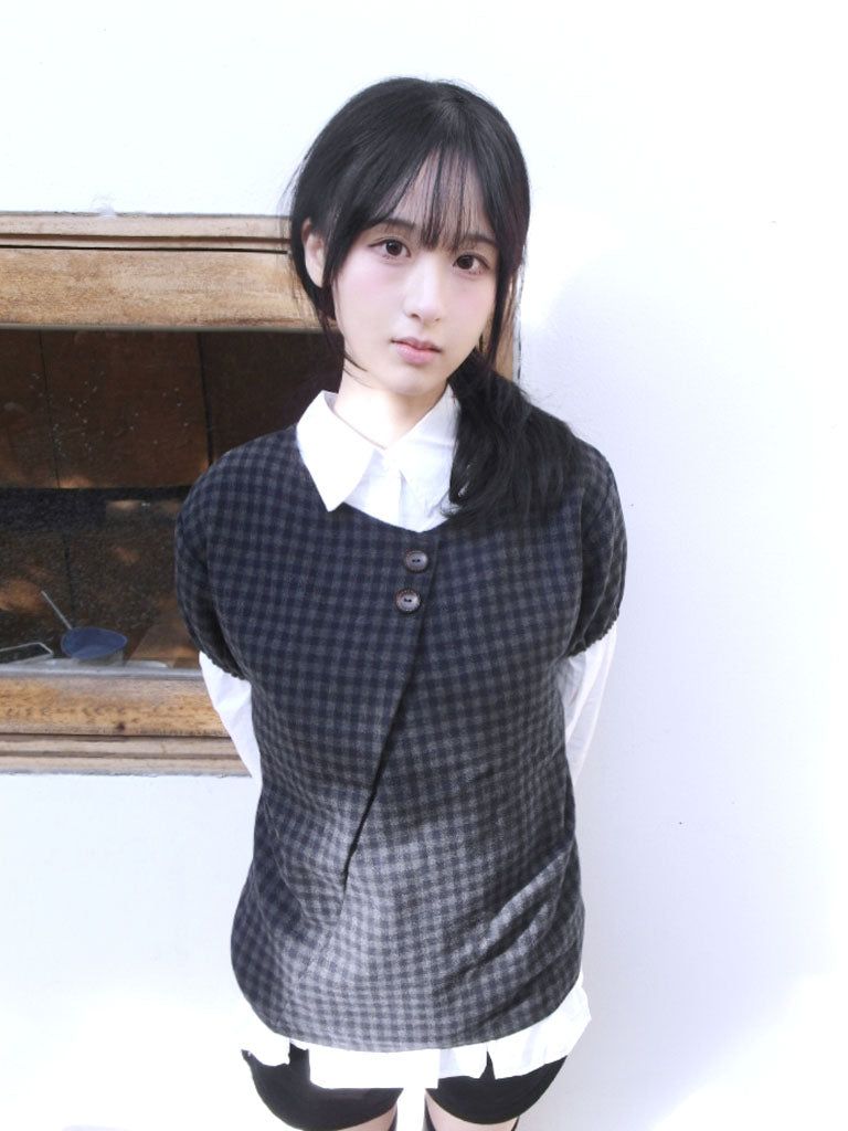 Check Layered Button Top (2colors)