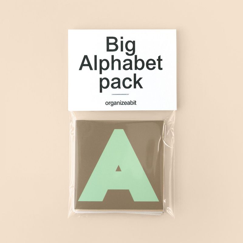 oab big alphabet pack / removable sticker set