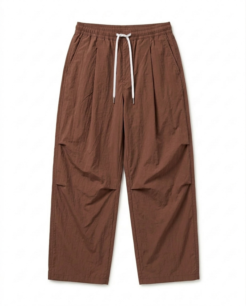 Cool Over Curved Nylon Pants (7c)