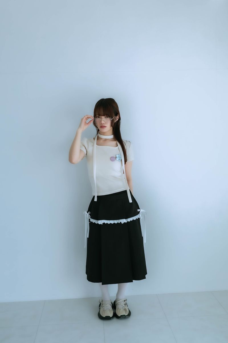 choker badge tee(ibory)