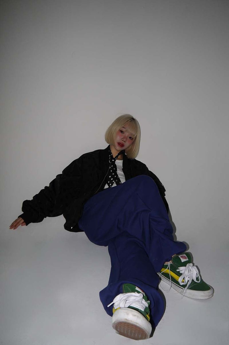 2WAYストリングパンツ_BLUE ( FLEECE.ver)