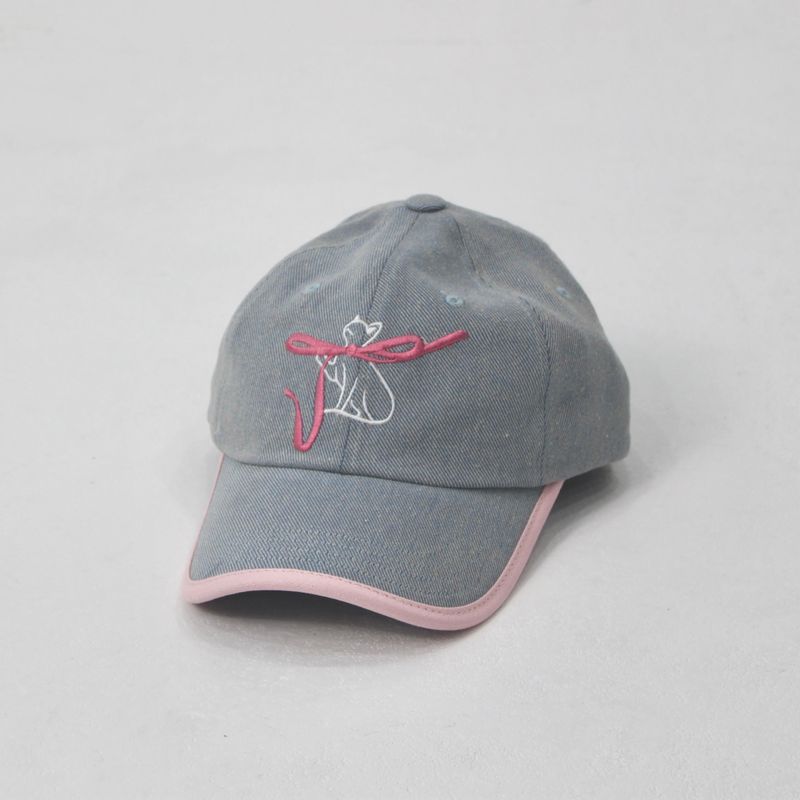 RIBON CAT DENIM BALL CAP