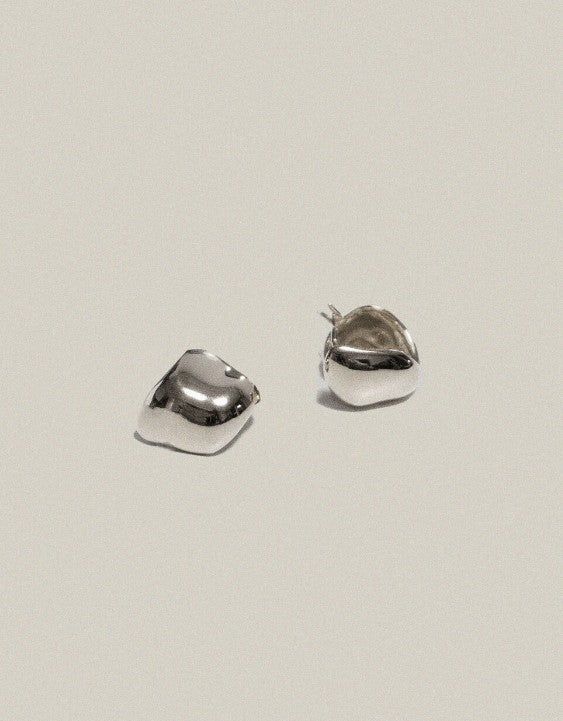 Stone Earrings Silver