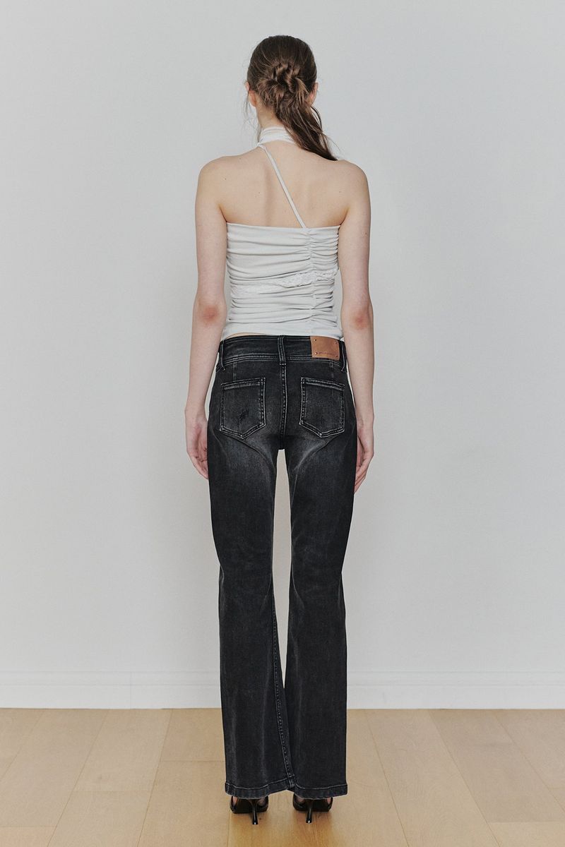 ANGEL SHIRRING TOP light mint
