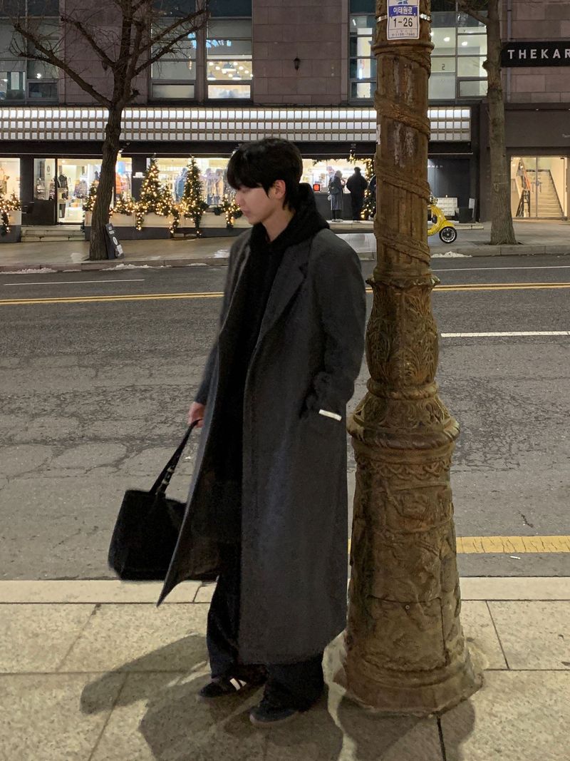  [Premium] Metin Hidden Maxi Wool Coat