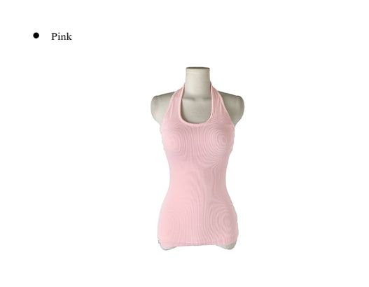 26SS★ [MADE/more BASIC] Durun Cap Slim Ribbed Halter Sleeveless