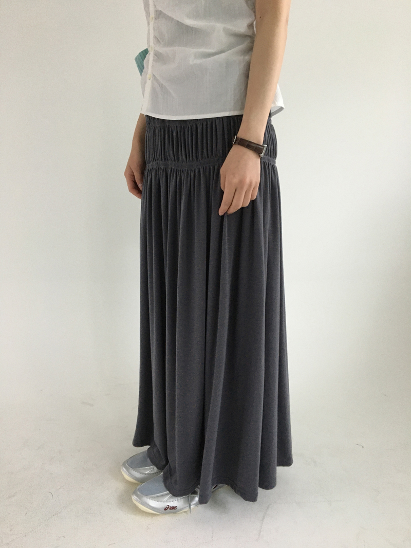 Sor Shirred Long Skirt (4color)