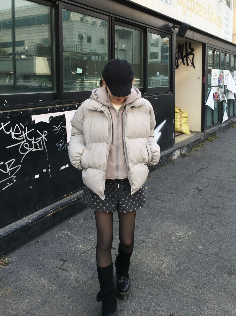 Urban Hood Layered Daily Short Padding (4c)