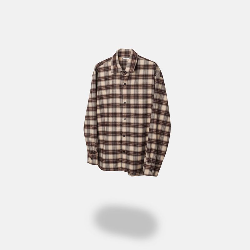 [premium] jack check overfit shirts