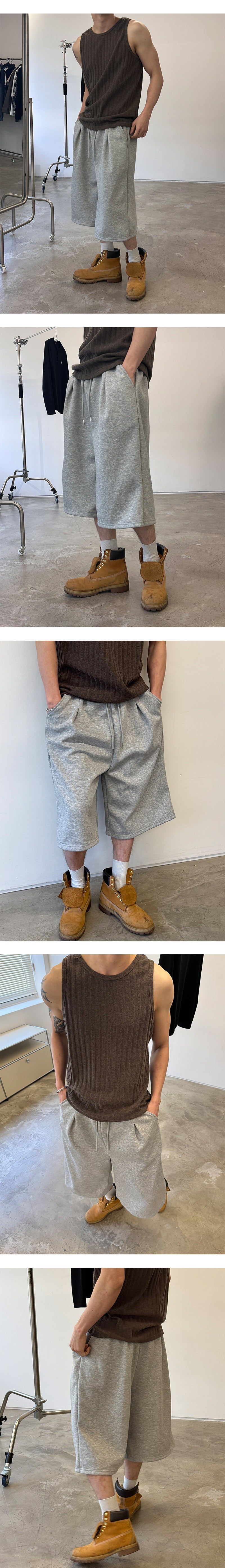 [Unisex] Bermuda sweat pants(2color)