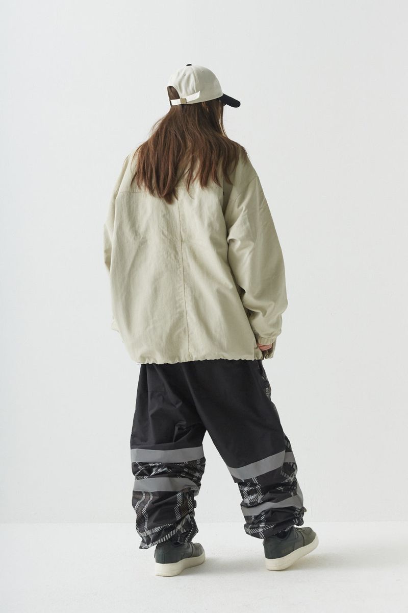 BSR2223FWJK058 CCC WIDE JACKET GRAY BEIGE