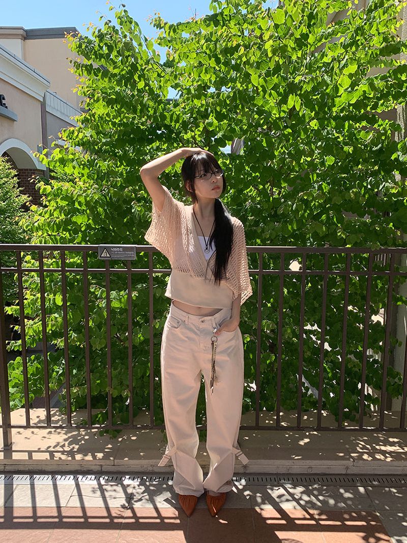LEG BIJO COTTON WIDE PANTS (2C)