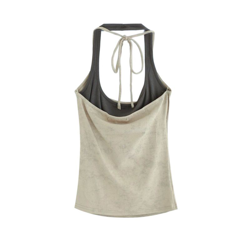 Dave Vintage Back-Open Halter Top 231633136