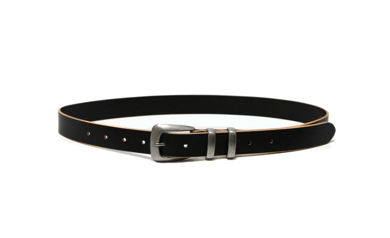 LMN Authentic 30 mm Double Leather Belt (black)