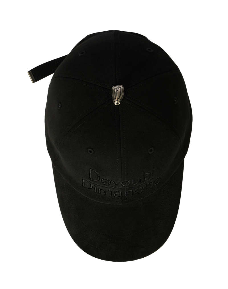 [MADE] Dimanche Signature Flash heart star suede cap [Black]
