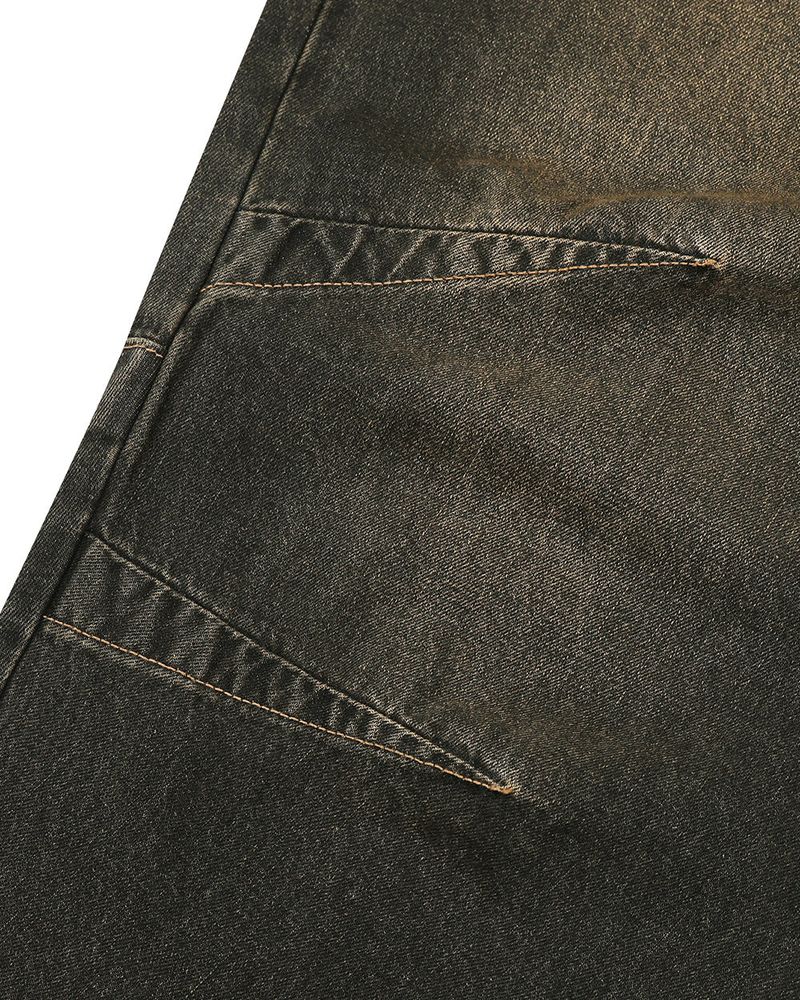 Letic Dart Tinted Black Wide Denim
