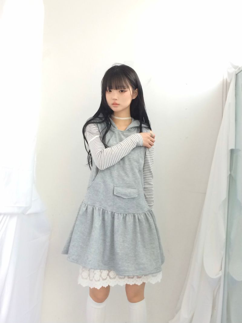 Pocket Flare Hooded Dress