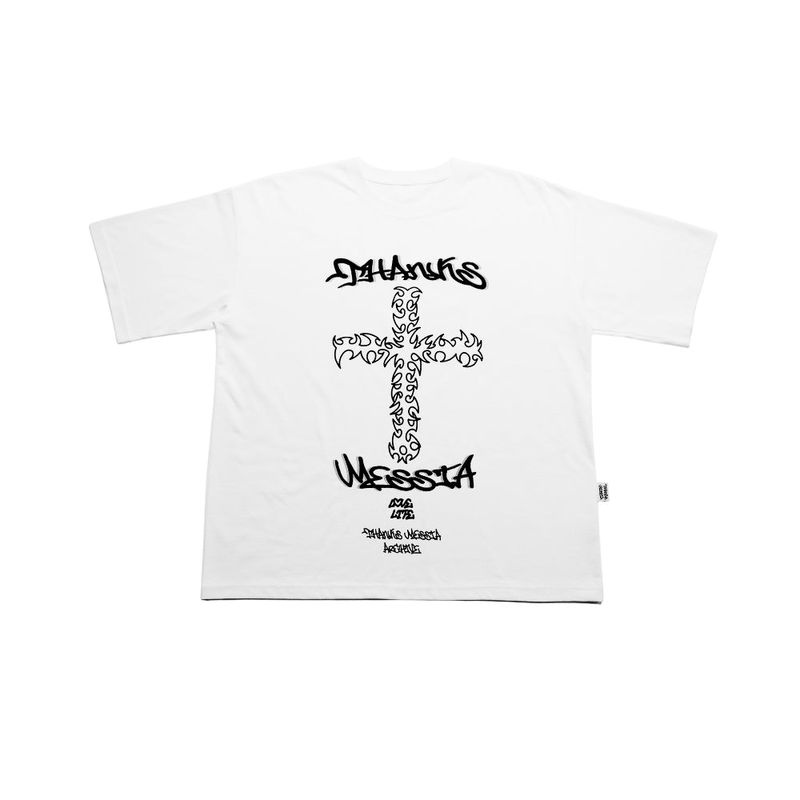 ARCHIVE CROSS TSHIRT-WHITE