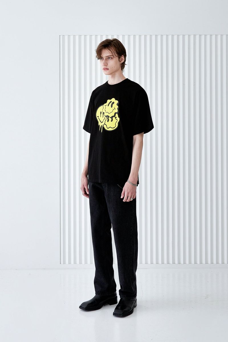 MELTING SMILE T-SHIRT BLACK