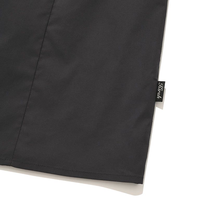 チェリーシャーリングノースリーブミニドレス / CHERRY SHIRRING SLEEVELESS MINI DRESS [CHARCOAL]