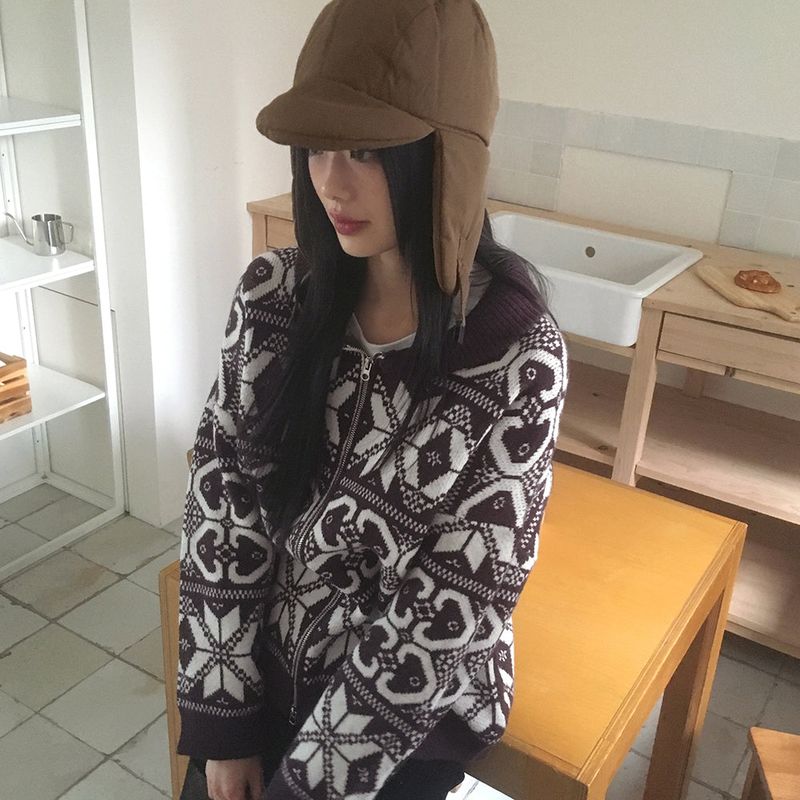 Mifu Earrings Cold Winter Hat Padded Balaclava