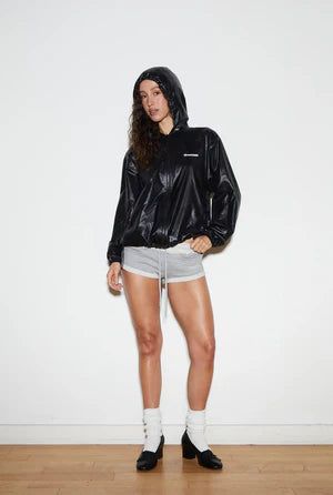 Athletic windbreaker - black