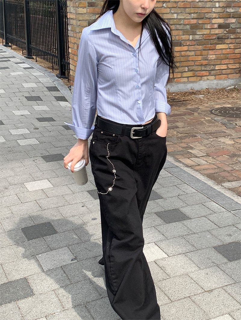 CHAINPIECE BALLOON PANTS