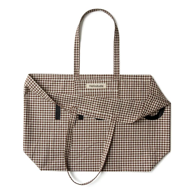 Big tote bag - Brown check