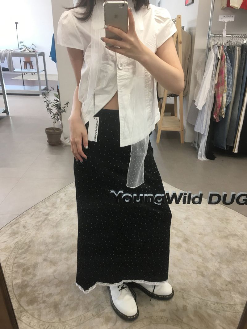 Poetry Dot Long Skirt (2color)