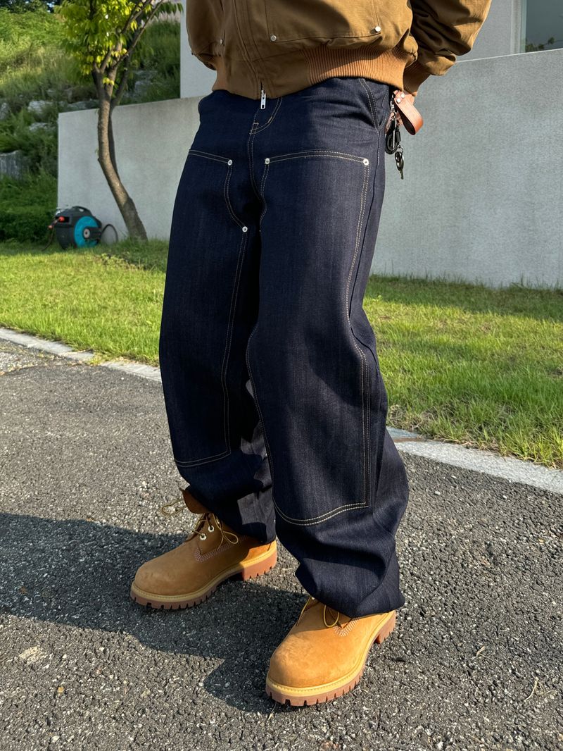 GROOM(グルーム)の「Twinknee denim pants (2color)(Pants)」
