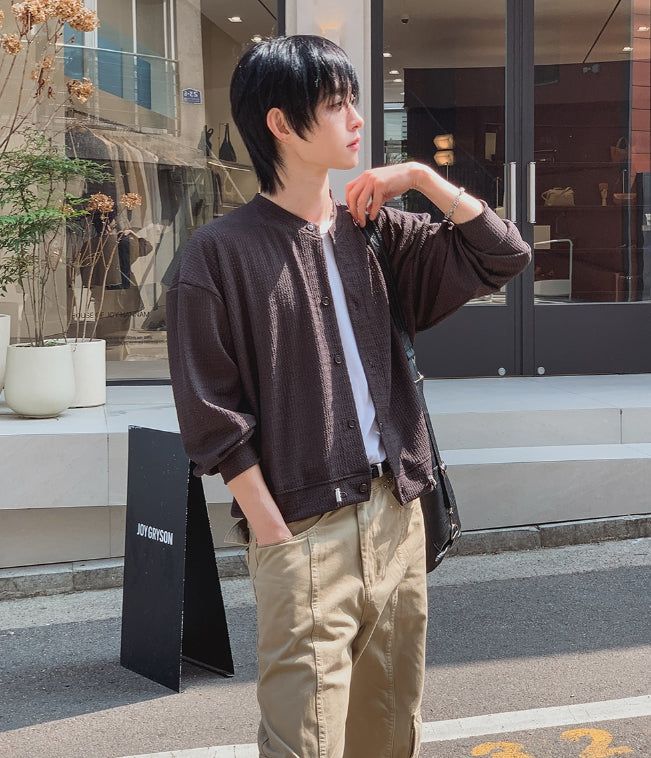 Summer Round Crop Cardigan