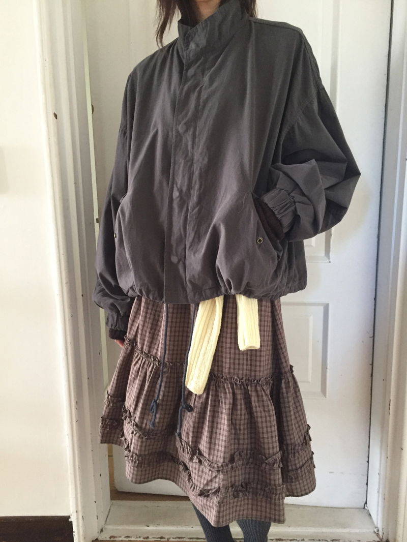 Bell half-neck peach field jacket (4color)