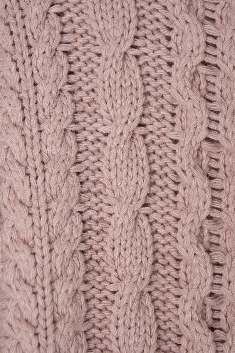 Usual cable knit_pink
