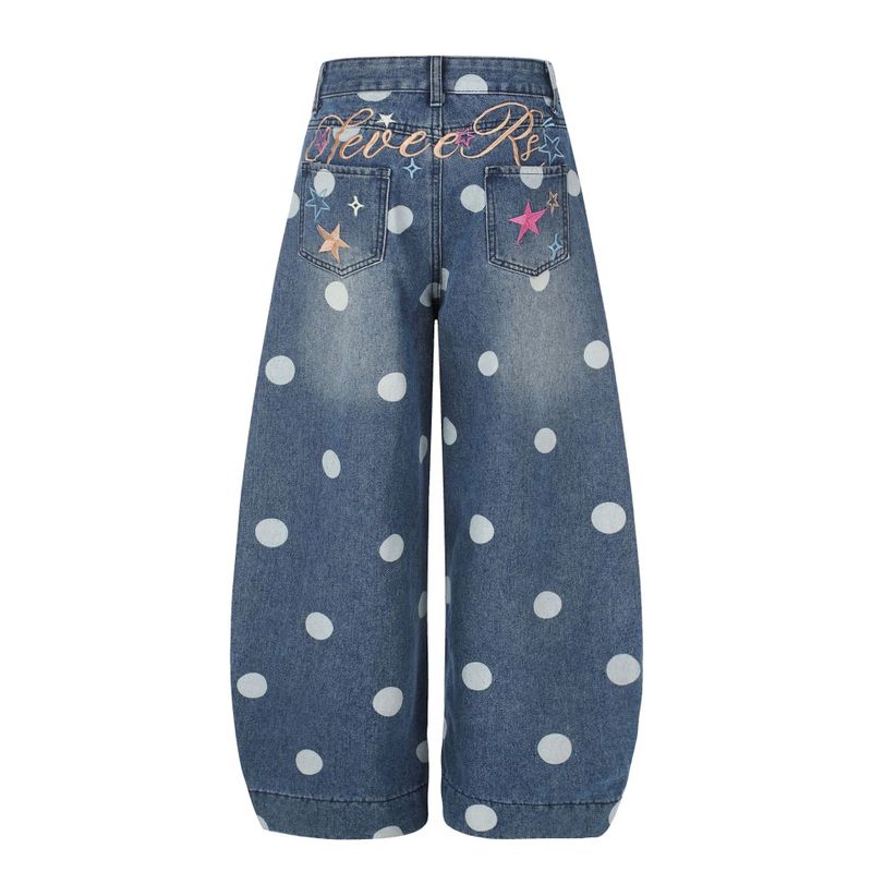 Big Dot Barrel Denim Jeans